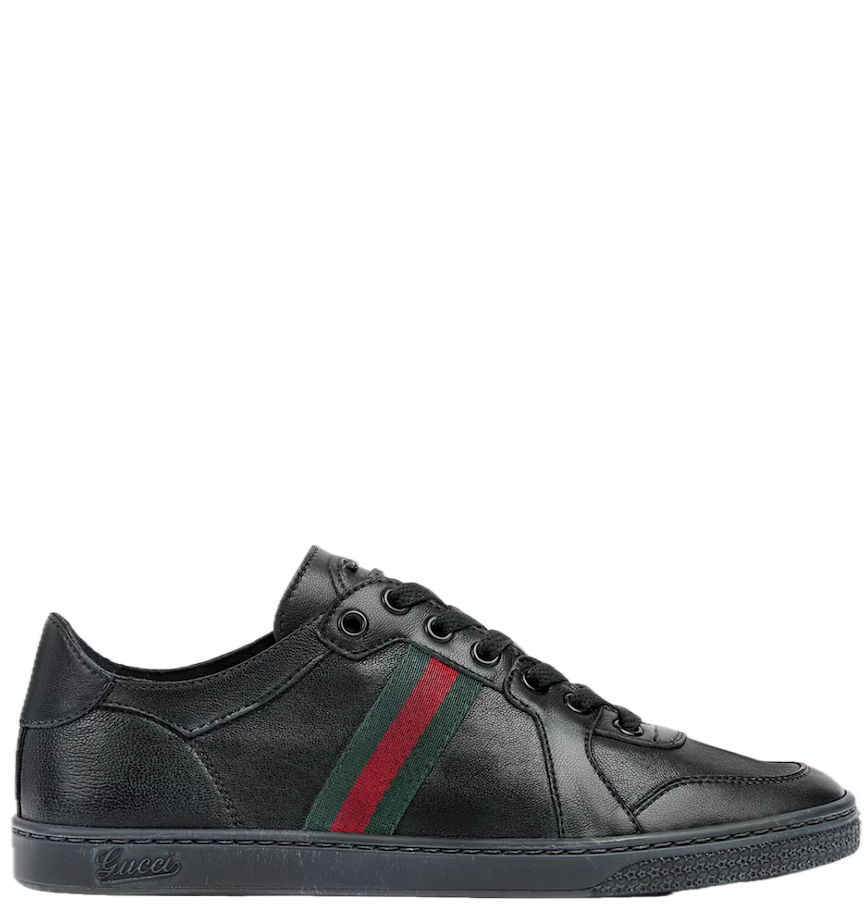  Giày Nữ Gucci Stretch Low-top Trainer 'Black' 