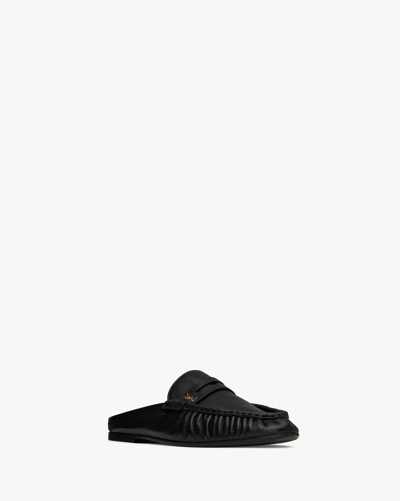  Giày Nữ Saint Laurent Le Loafer Mules 'Black' 