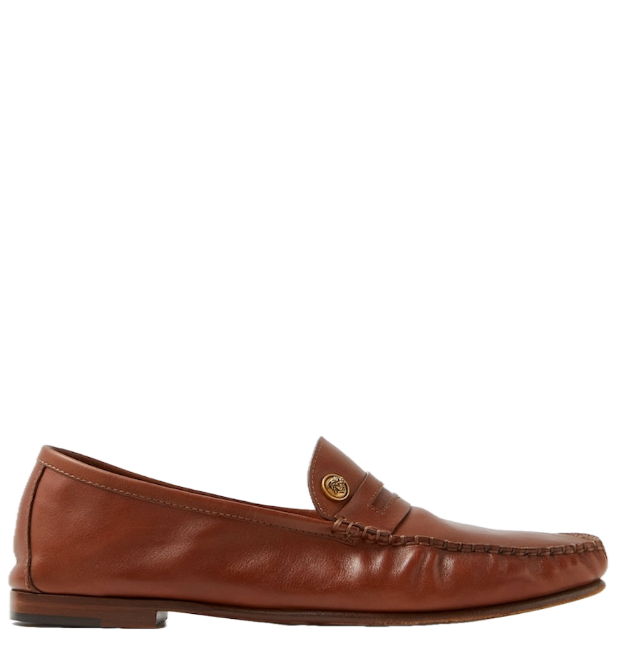  Giày Nữ Versace Guanto Moccassins 'Brown' 
