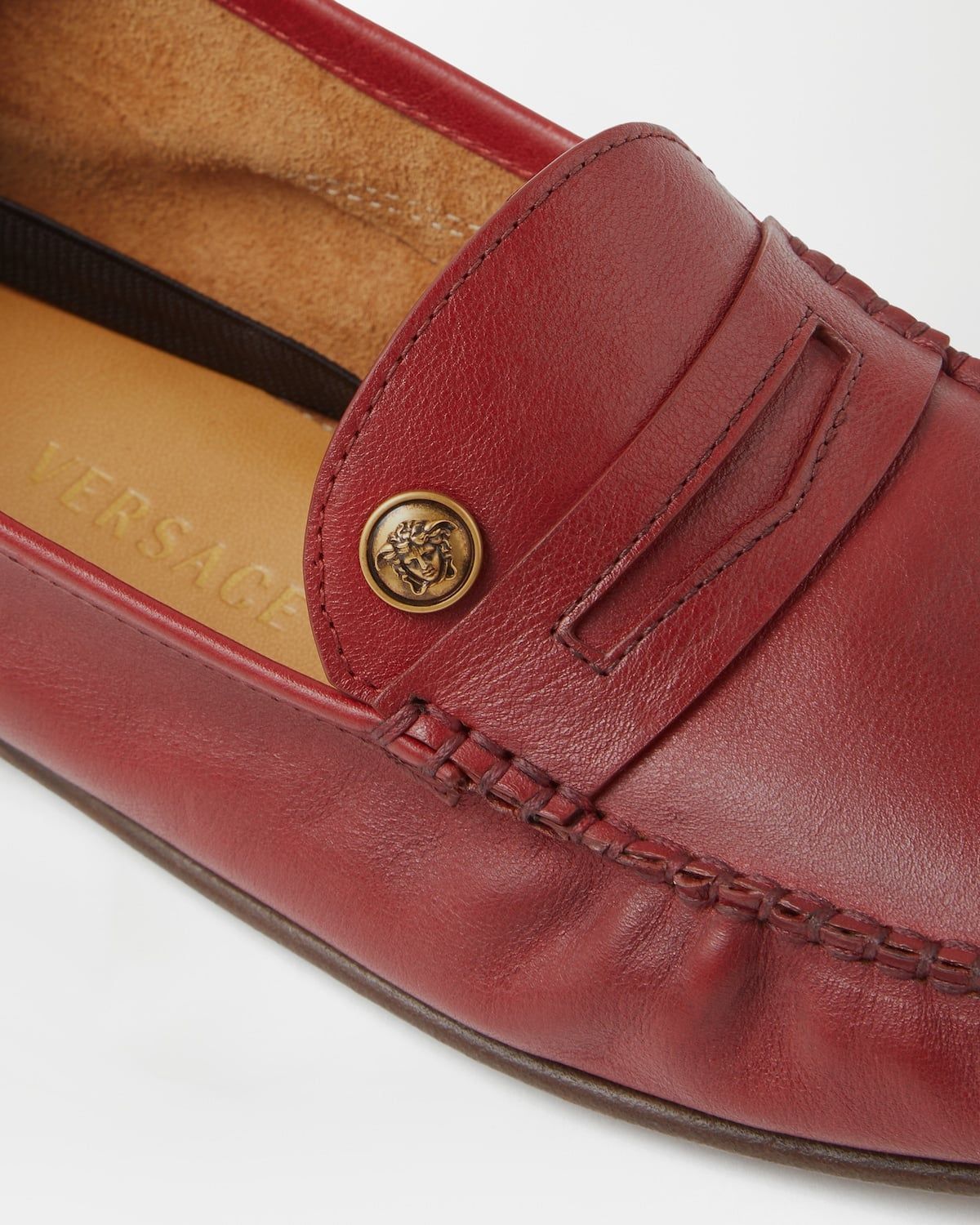  Giày Nữ Versace Guanto Moccassins 'Red' 