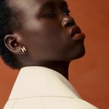  Khuyên Tai Nữ Hermes Mini Pop H 'Blanc Rose Gold' 