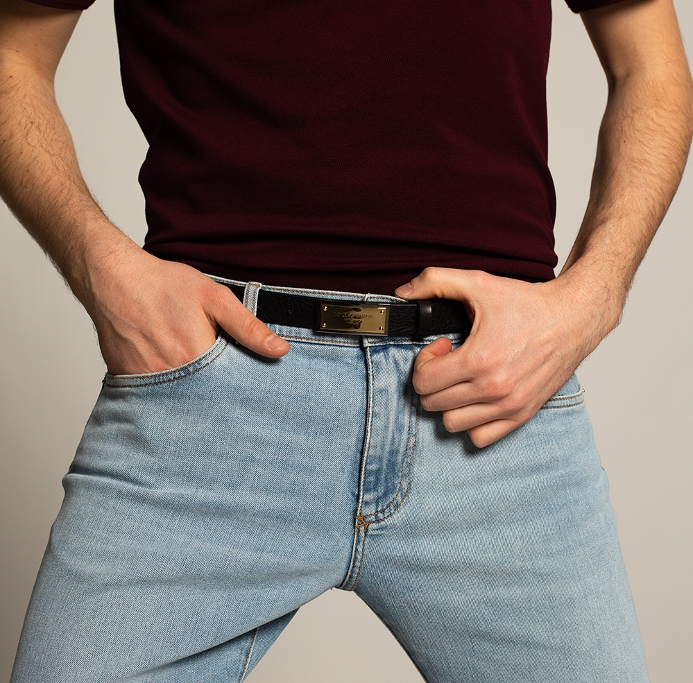  Thắt Lưng Dolce & Gabbana Logo Buckle 'Black' 