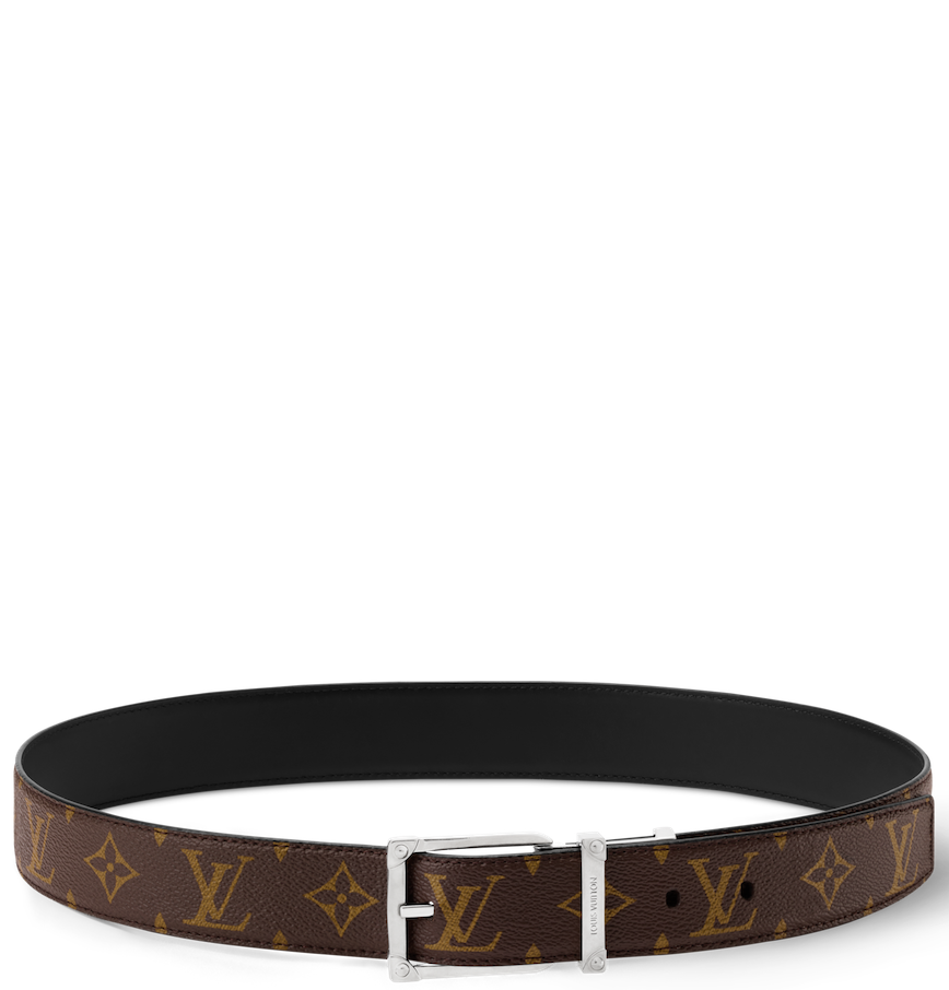  Thắt Lưng Nam Louis Vuitton Corner Pin 35MM Belt 'Black' 