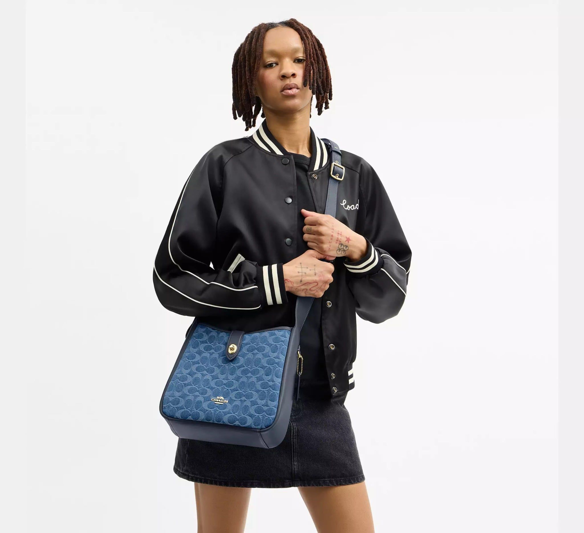  Túi Coach Hadley Convertible Crossbody Bag 'Blue' 