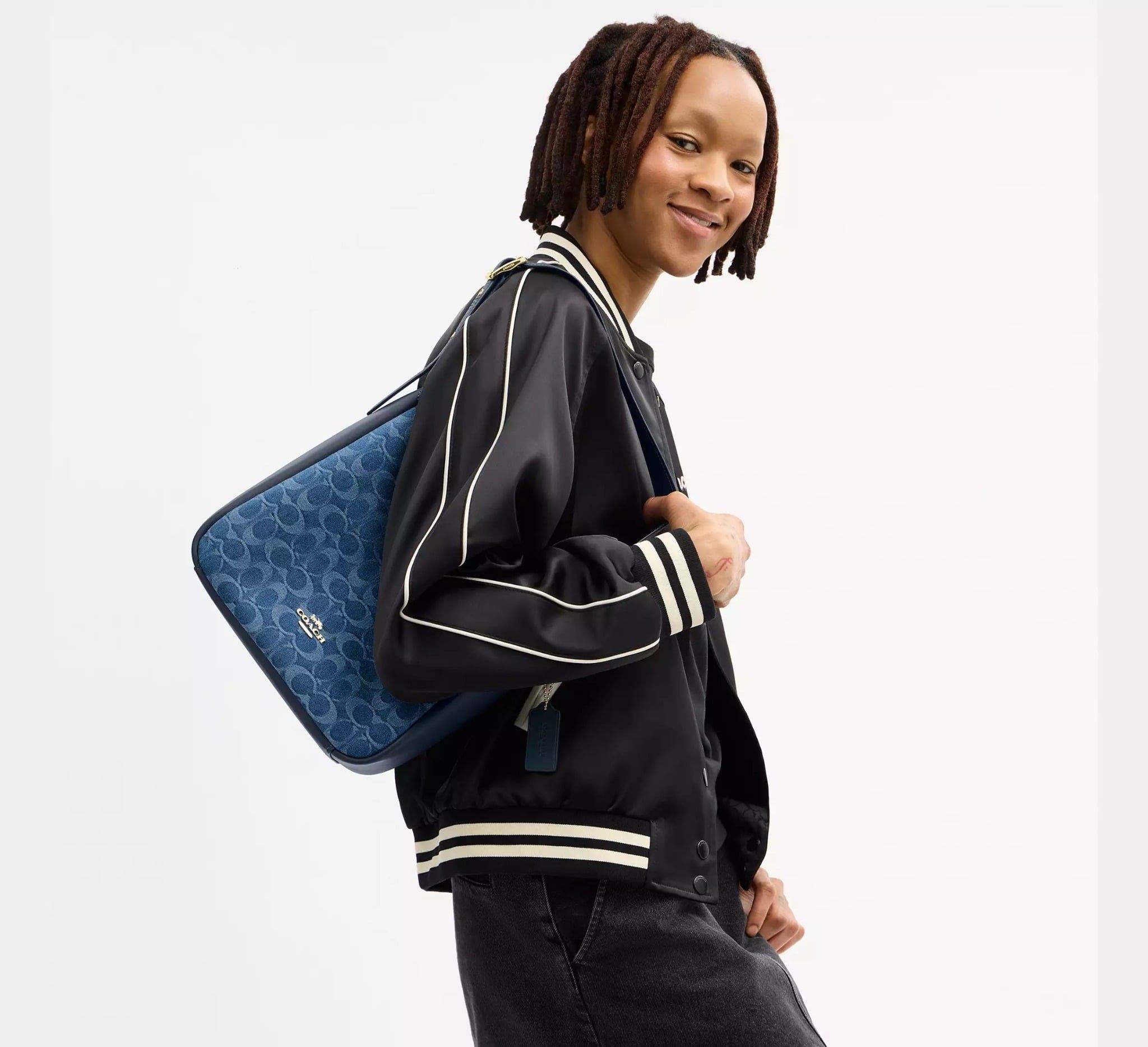  Túi Coach Hadley Convertible Crossbody Bag 'Blue' 