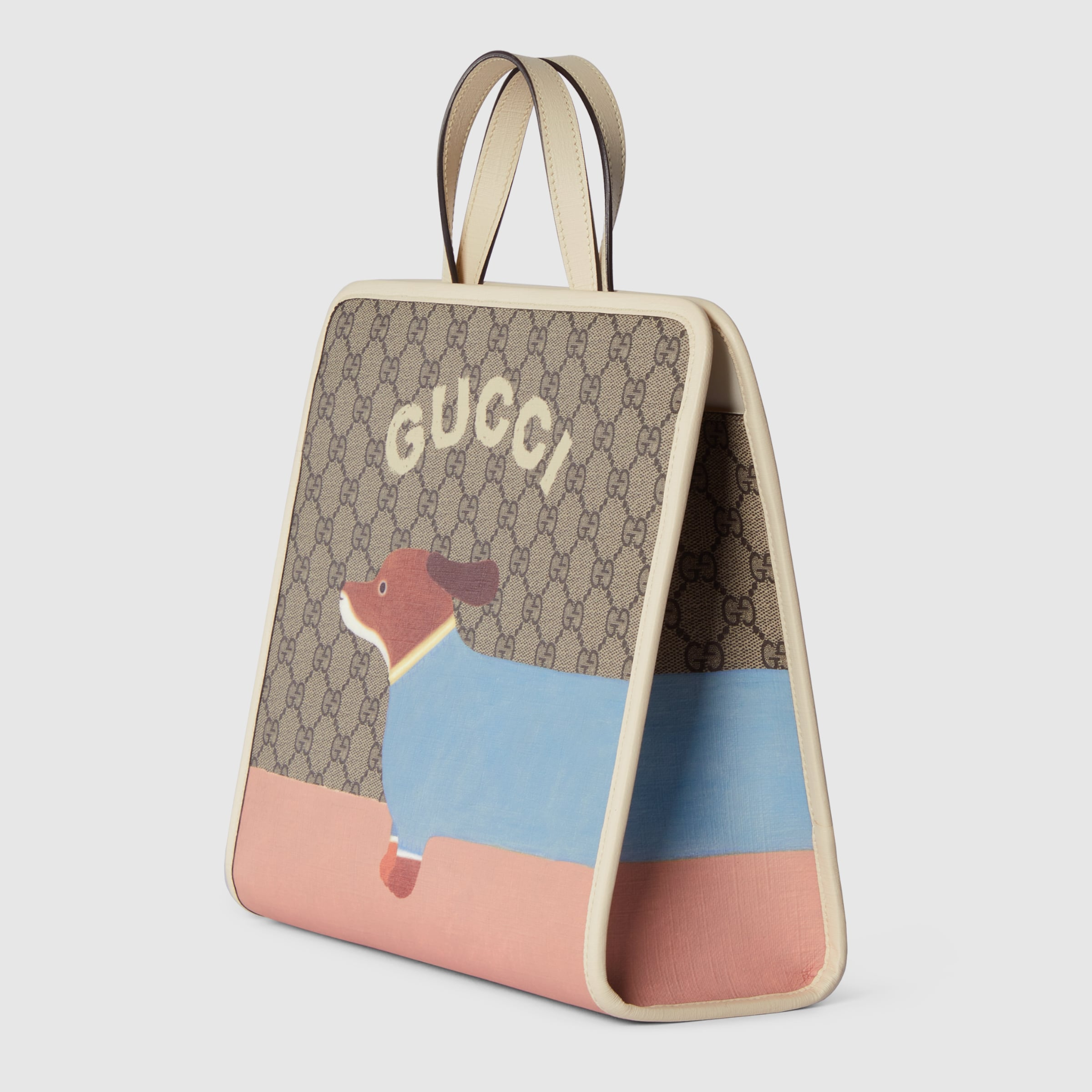  Túi Gucci Dog Print Tote 'Beige Dark Brown' 