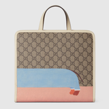  Túi Gucci Dog Print Tote 'Beige Dark Brown' 