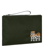  Túi Kenzo Happy Tiger Large Clutch 'Dark Khaki' 