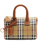  Túi Nữ Burberry Mini Check Bowling Bag 'Archive Beige' 