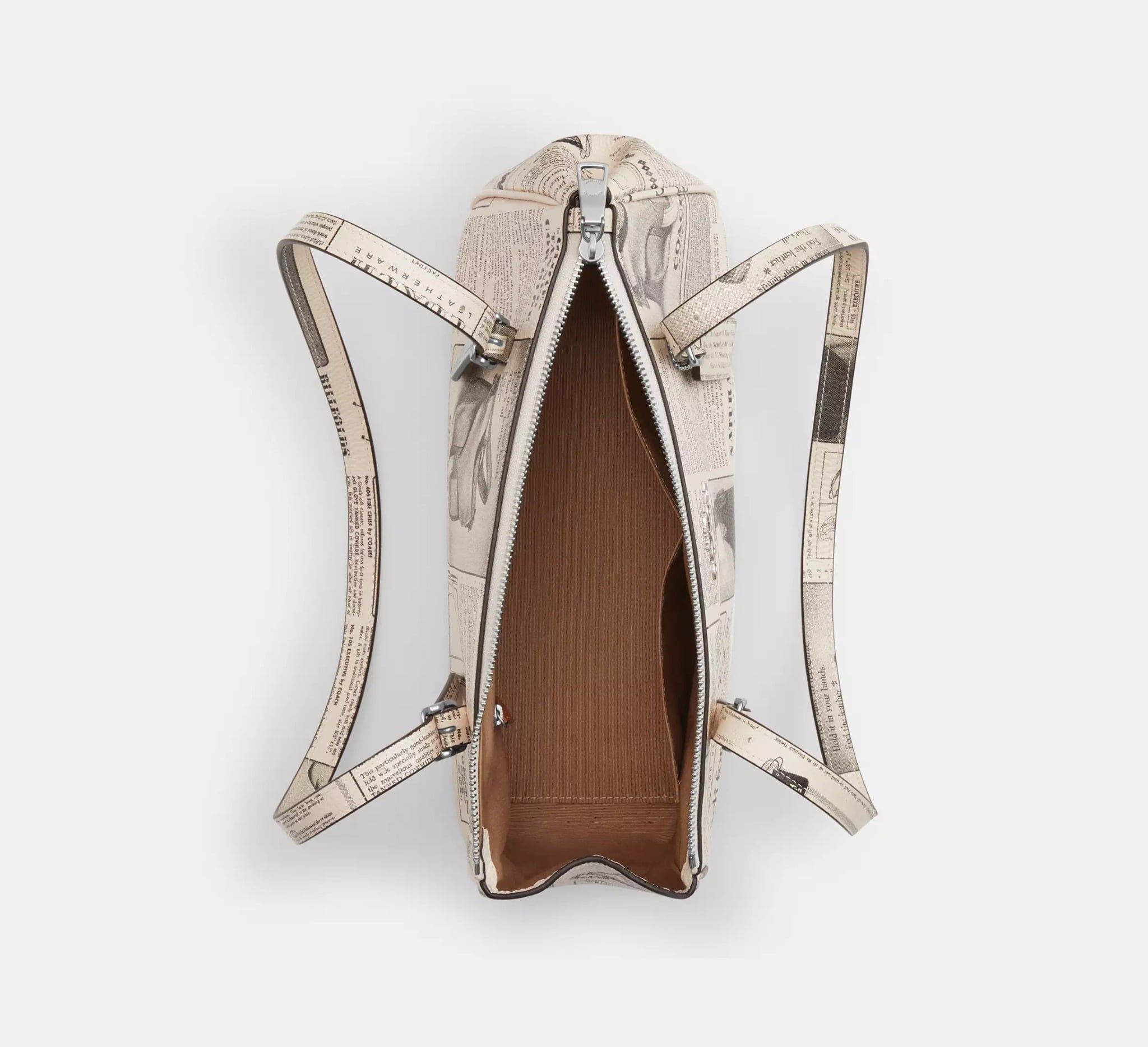  Túi Nữ Coach Asher Shoulder Bag 'Newspaper Print' 