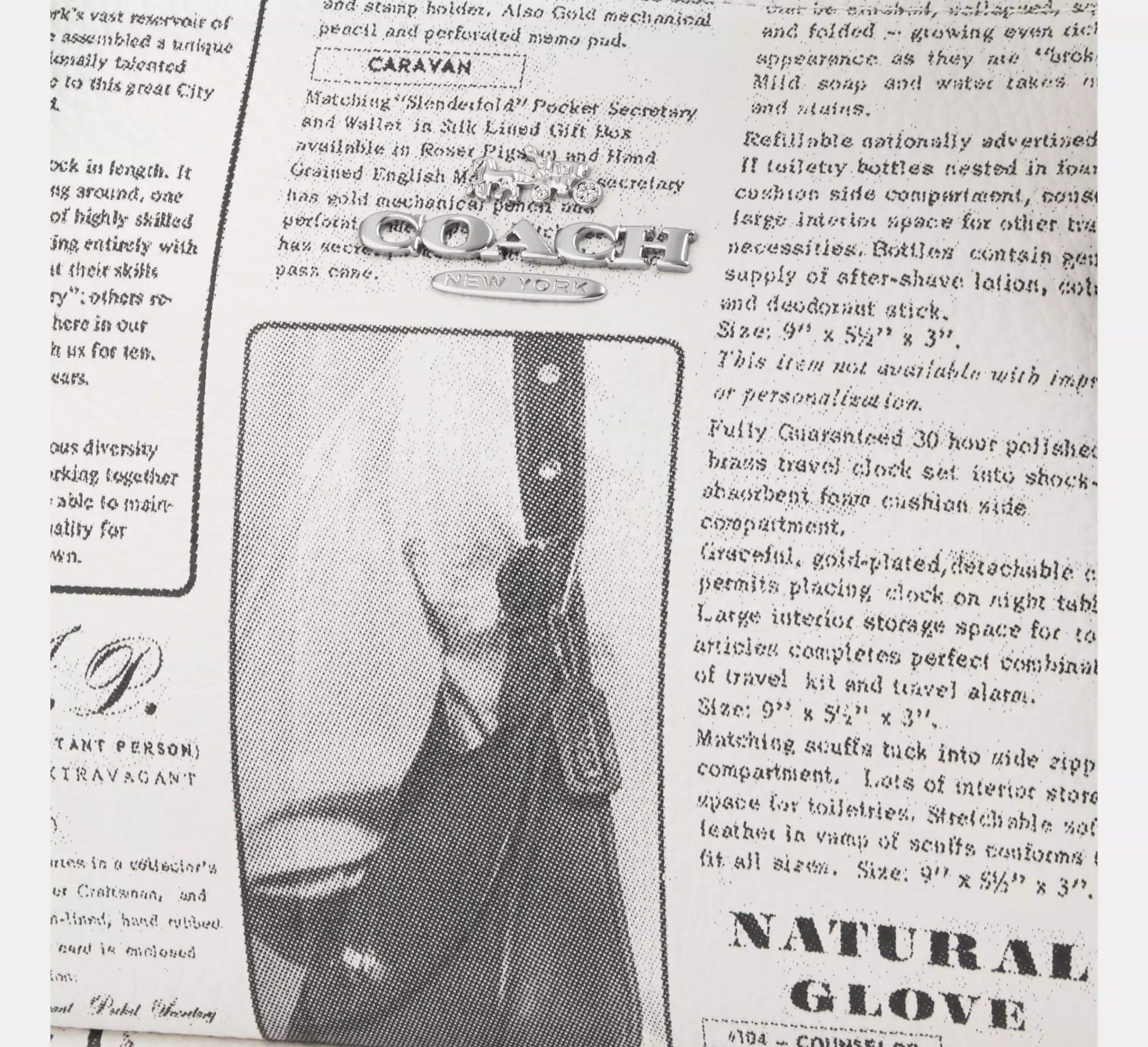  Túi Nữ Coach Asher Shoulder Bag 'Newspaper Print' 