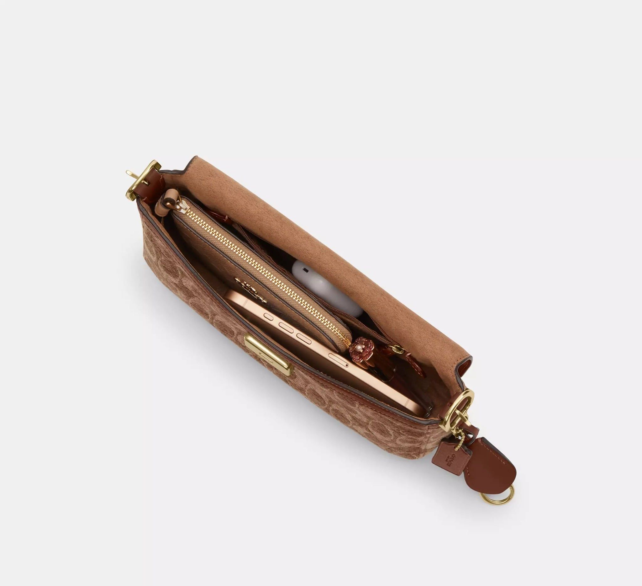  Túi Nữ Coach Etta Small Flap Shoulder Bag 'Brown' 