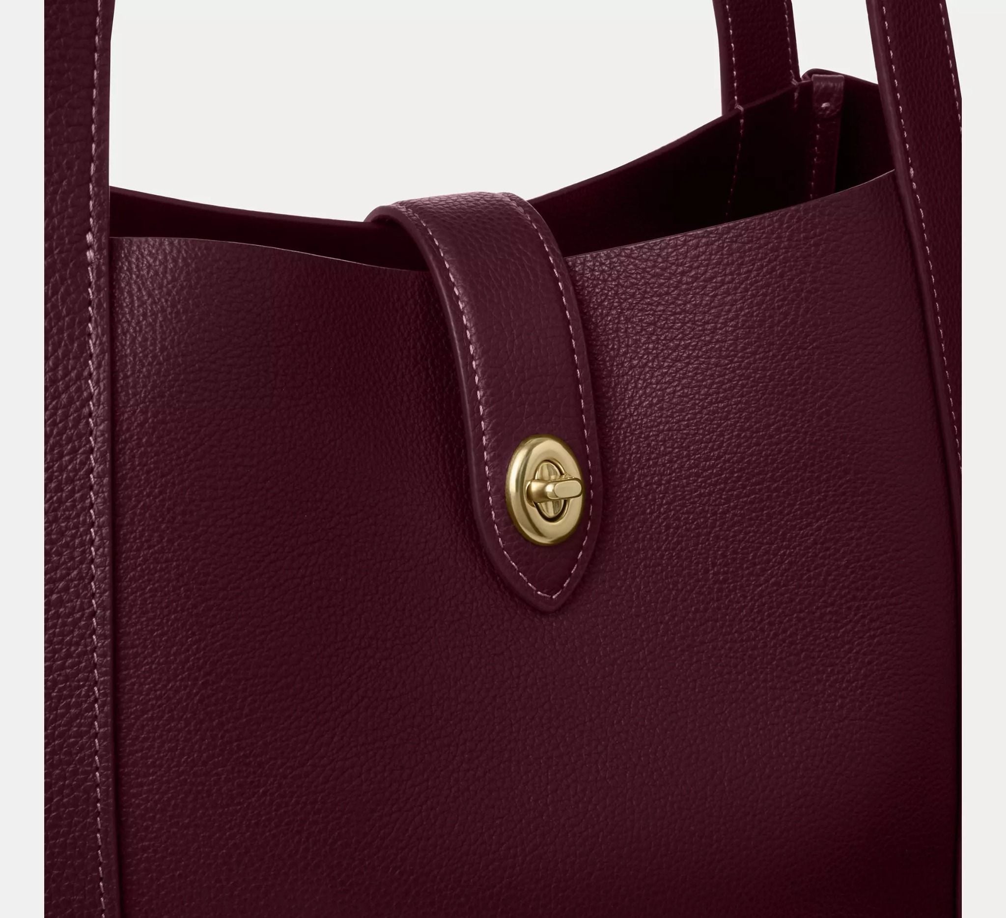  Túi Nữ Coach Hadley Turnlock Tote Bag 'Dark Wine' 