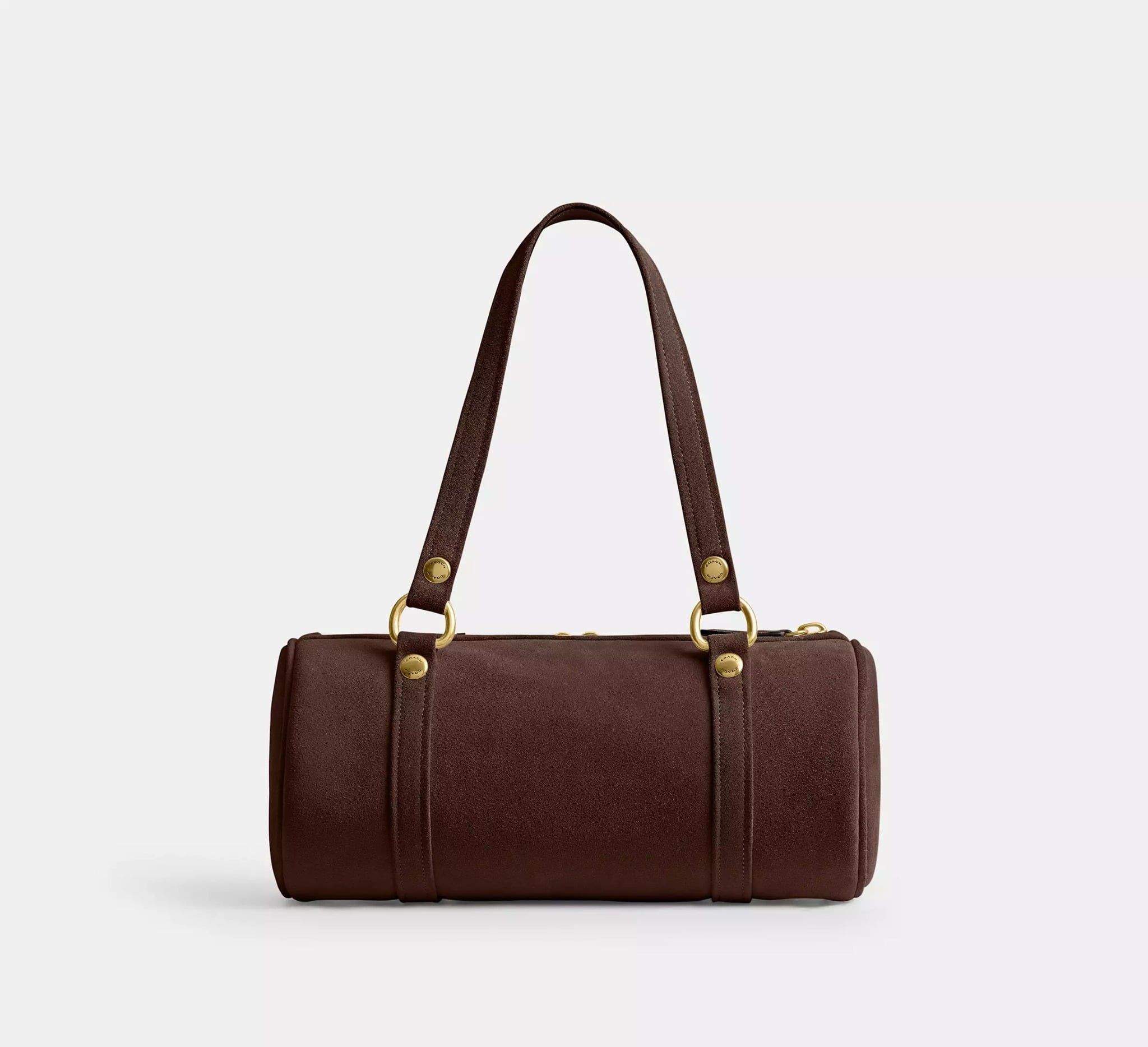  Túi Nữ Coach Kisslock Barrel Bag 'Dark Chocolate' 