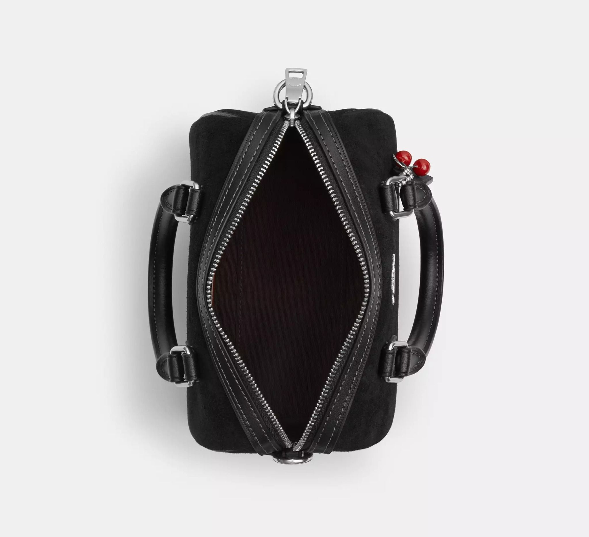  Túi Nữ Coach Mini Rowan With Cherry Charm 'Silver' 