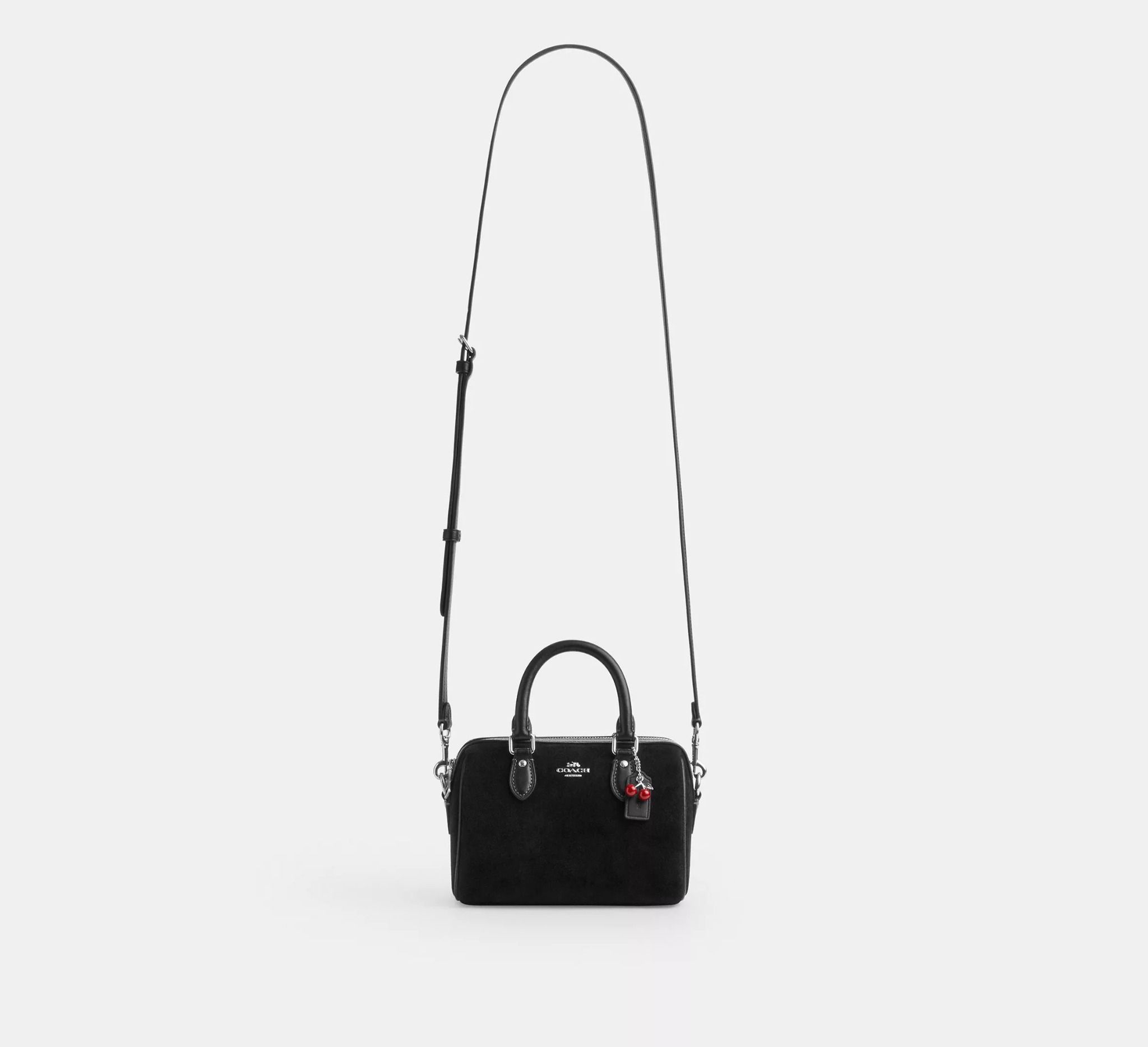  Túi Nữ Coach Mini Rowan With Cherry Charm 'Silver' 