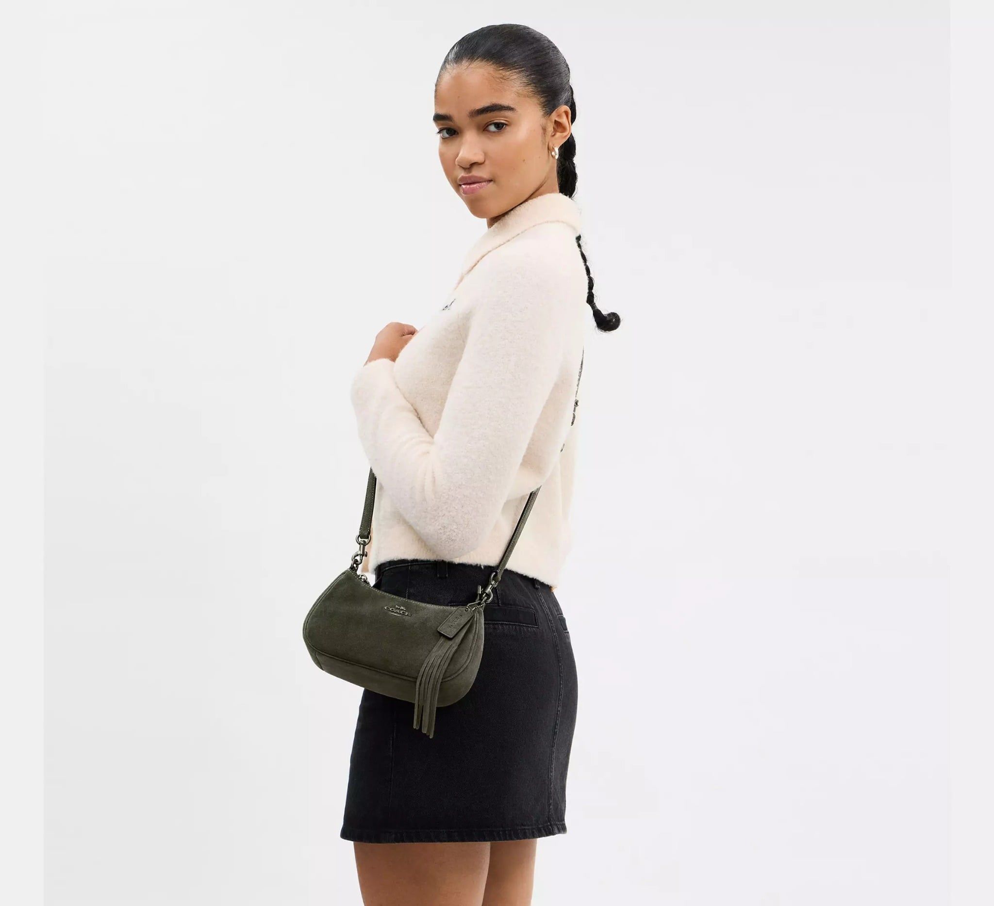  Túi Nữ Coach Teri Mini Crossbody Bag 'Army Green' 