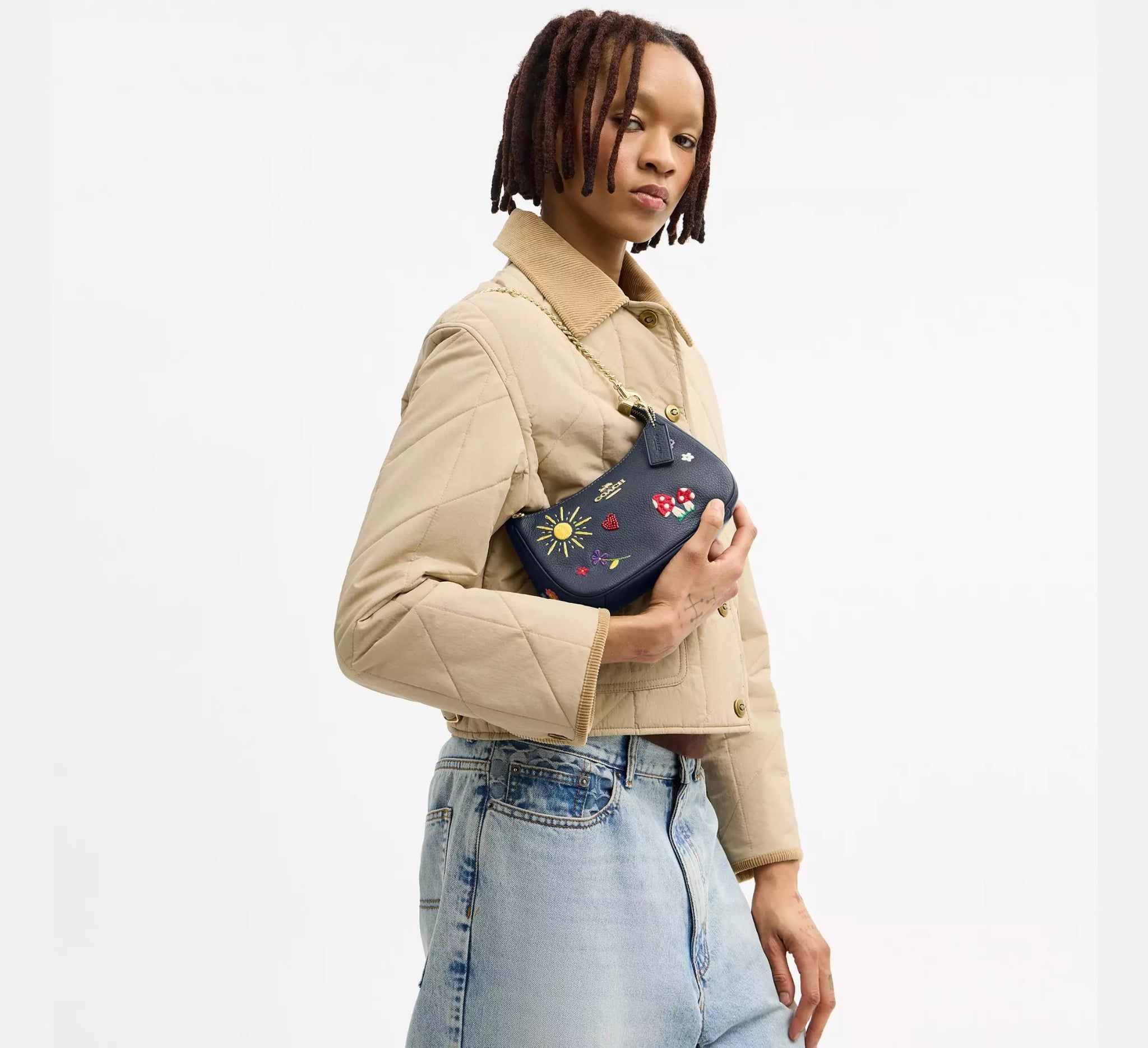  Túi Nữ Coach Teri Mini Crossbody Bag 'Dark Denim' 