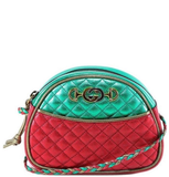  Túi Nữ Gucci Leather Shoulder Bag 'Green Red' 
