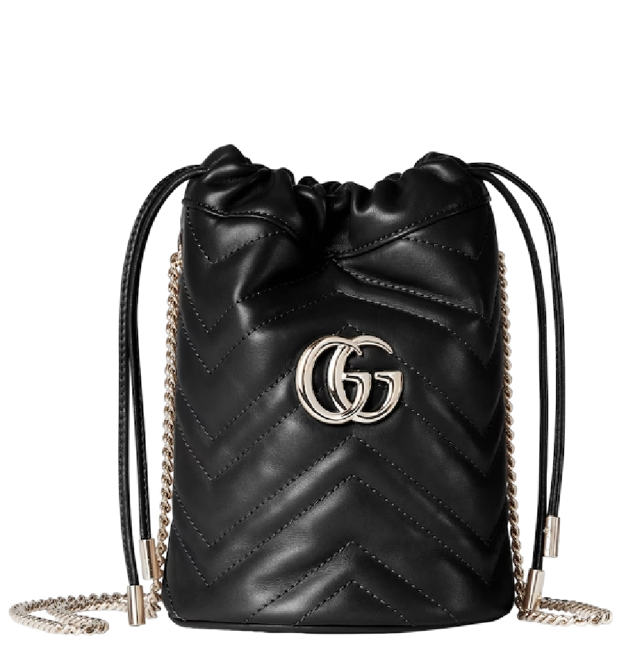  Túi Nữ Gucci Marmont Small Bucket Bag 'Black' 
