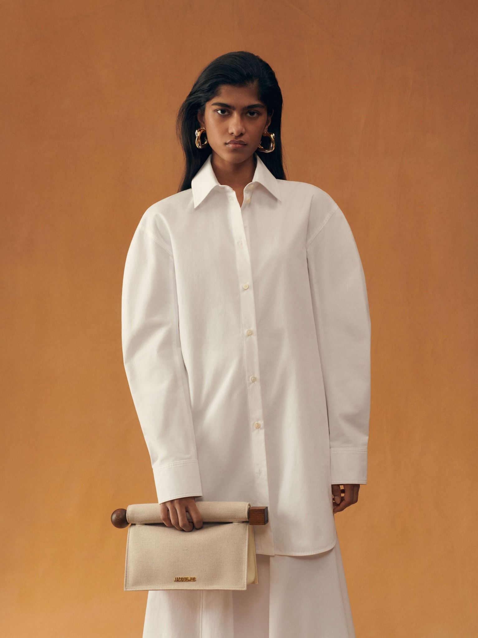  Túi Nữ Jacquemus Rond Carré Clutch 'Greige' 