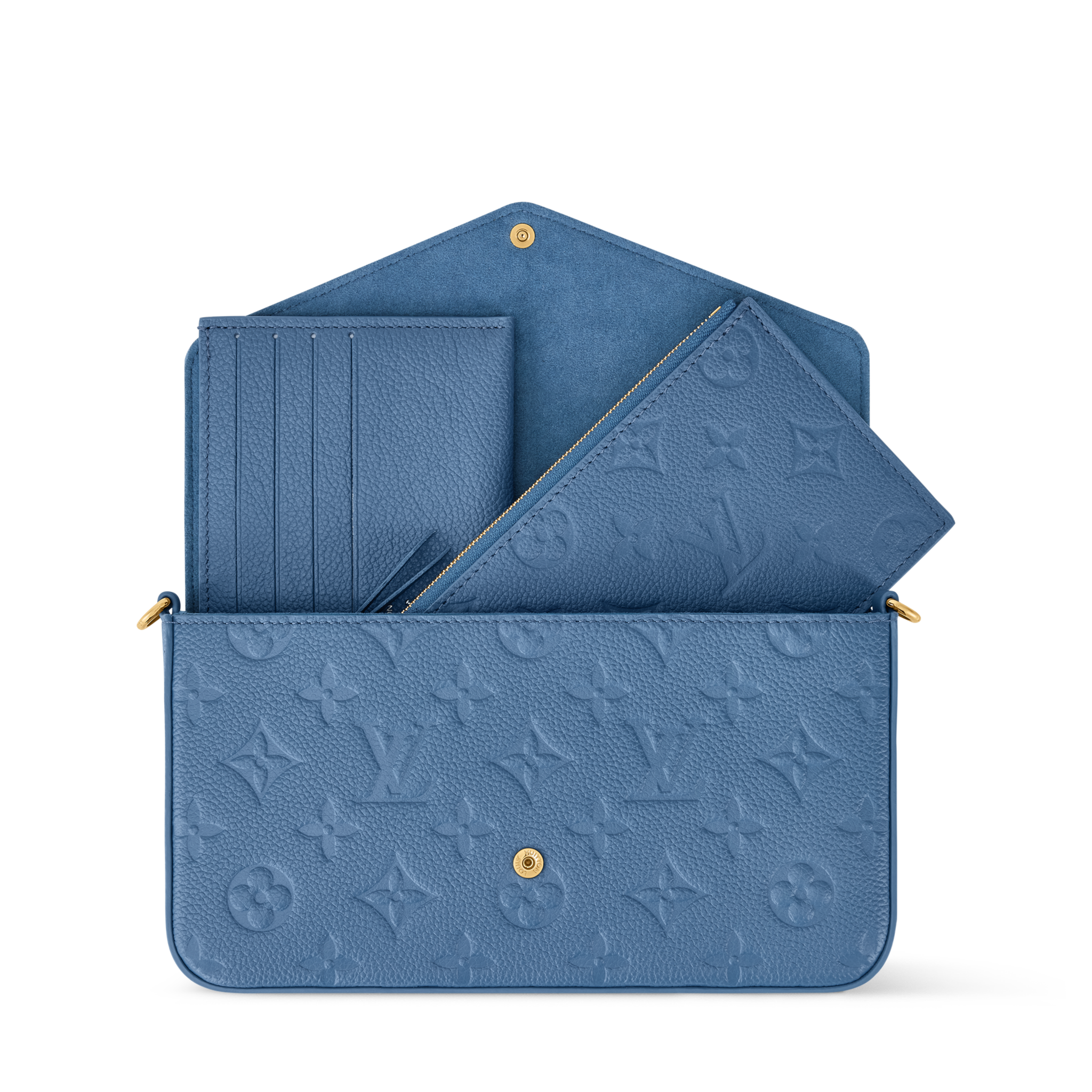  Túi Nữ Louis Vuitton Félicie Pochette Bag 'Denim Blue' 