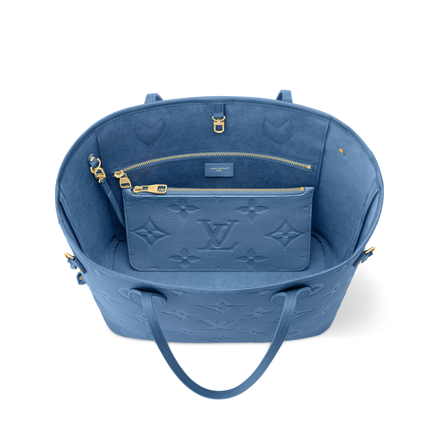  Túi Nữ Louis Vuitton Neverfull MM Tote Bag 'Bleu Jean' 