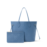  Túi Nữ Louis Vuitton Neverfull MM Tote Bag 'Bleu Jean' 