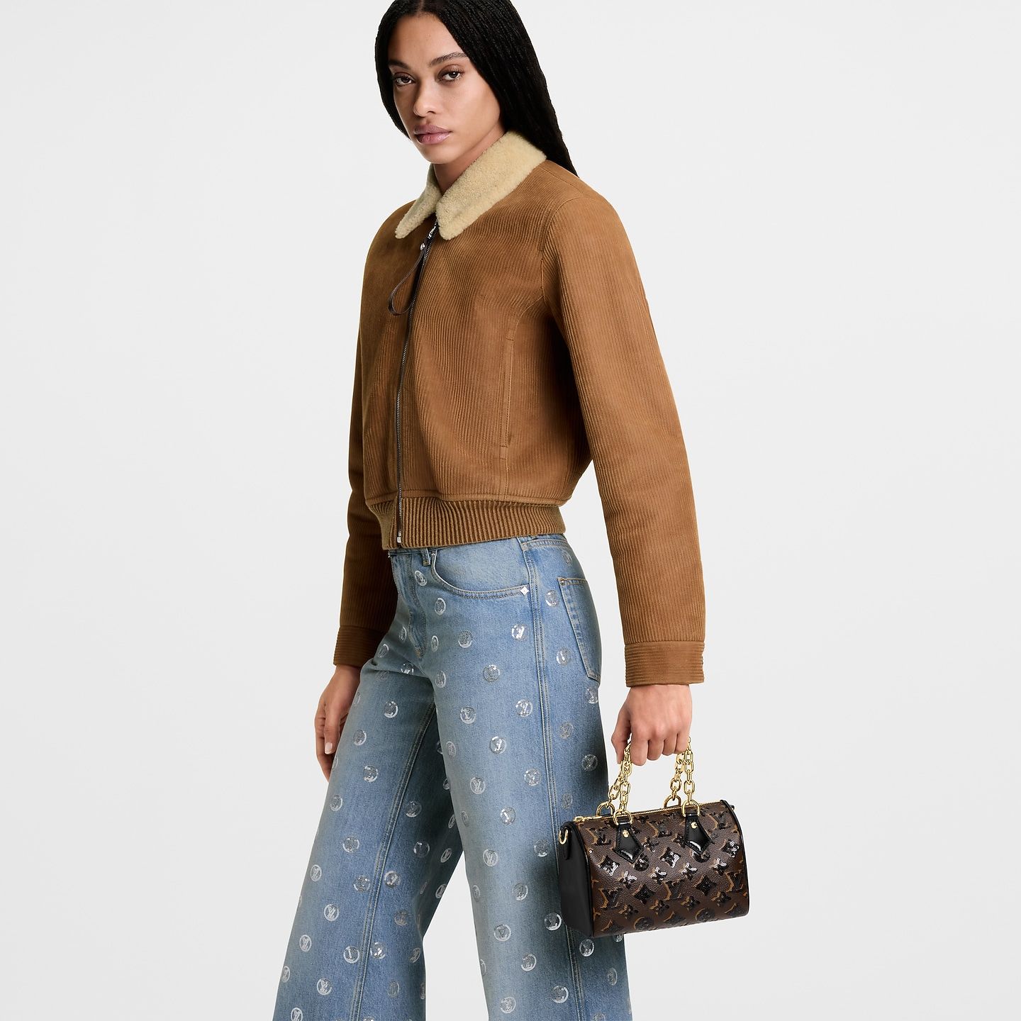  Túi Nữ Louis Vuitton Speedy Bandoulière 20 Bag 'Brown' 