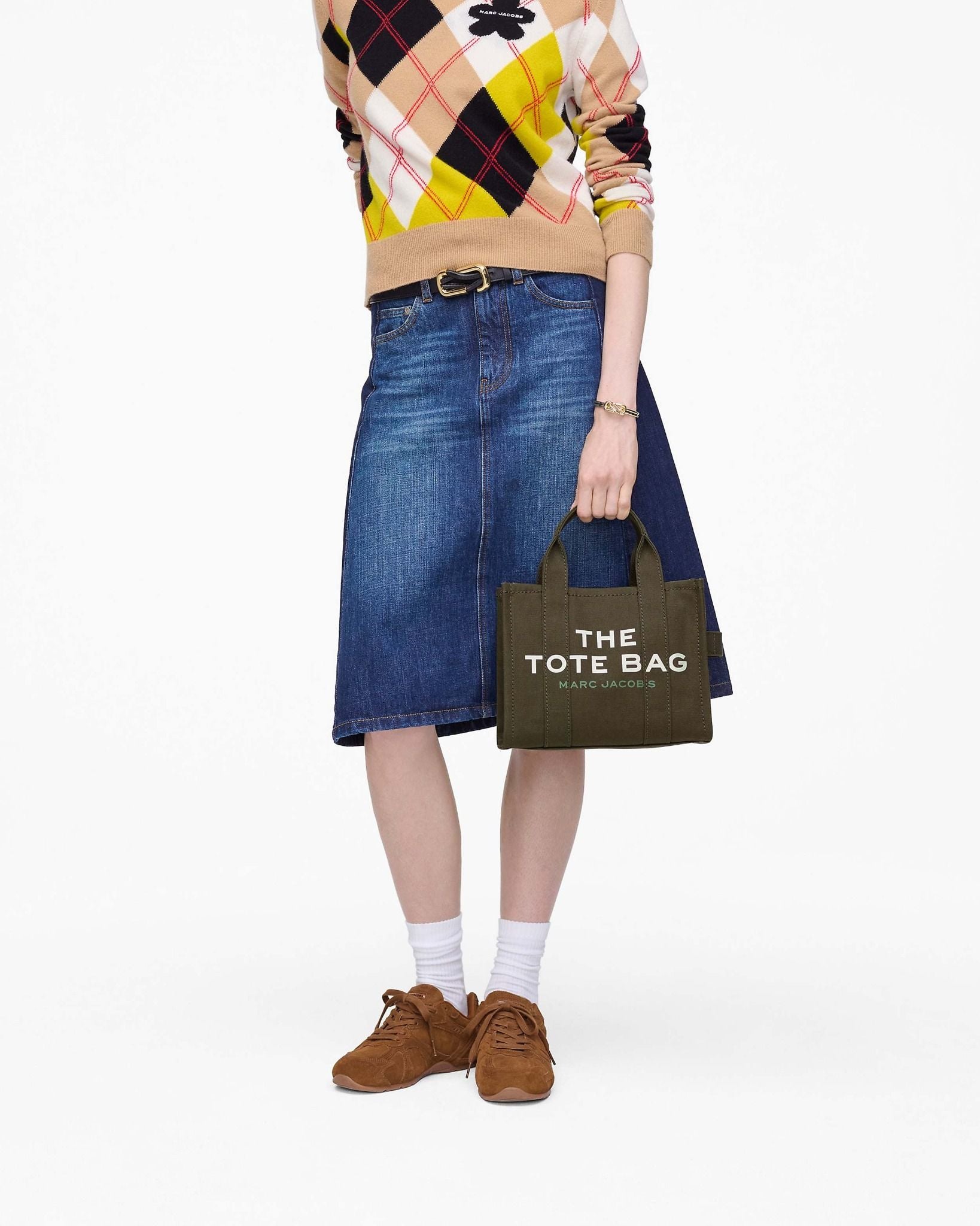  Túi Nữ Marc Jacobs Canvas Small Tote Bag 'Forest' 