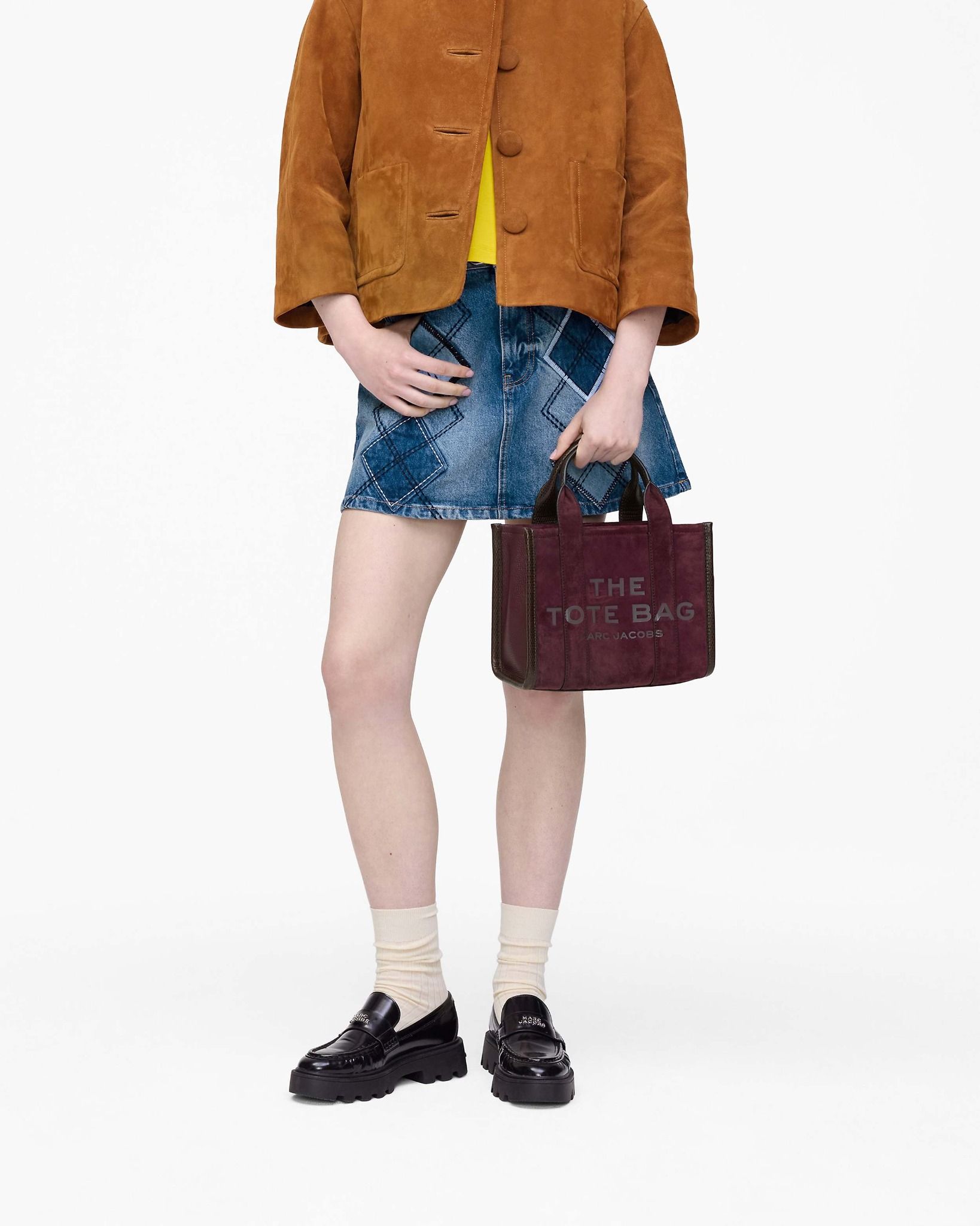  Túi Nữ Marc Jacobs Small Tote Bag 'Dark Plum' 