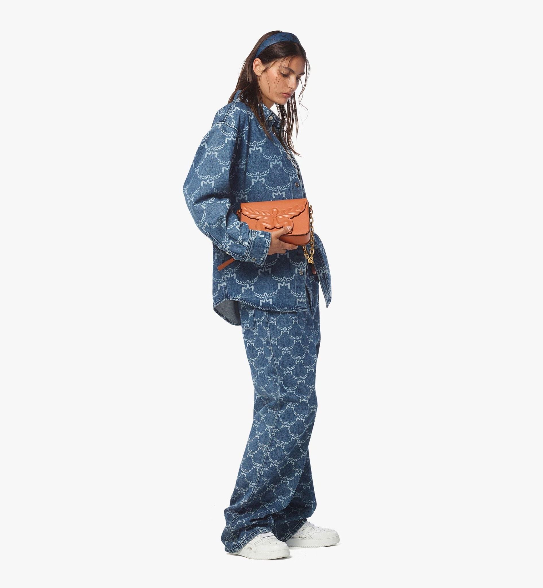  Túi Nữ MCM Himmel Laurel Crossbody 'Terracotta' 