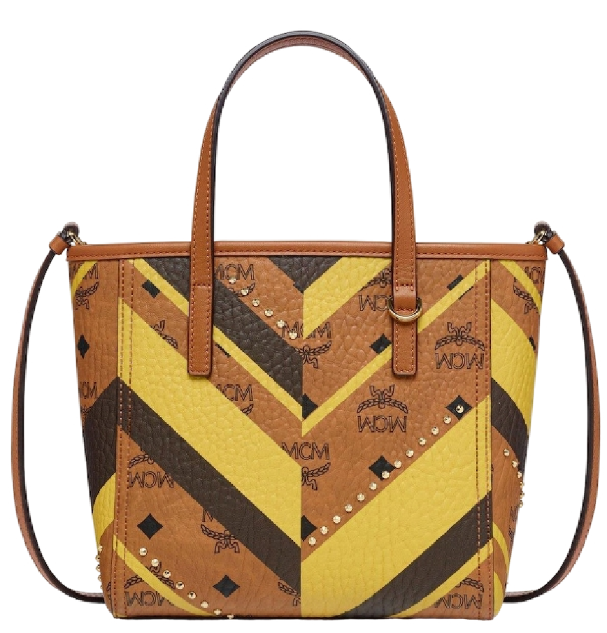  Túi Nữ MCM Studded Toni Top-Zip Shopper 'Cognac' 