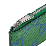  Ví Gucci Zipper Leather Card Holder 'Green' 
