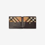  Ví Nam Burberry Pop Check Bifold Wallet 'Sand Beige' 