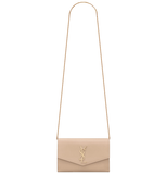  Ví Nữ Saint Laurent Uptown Chain Wallet 'Beige' 