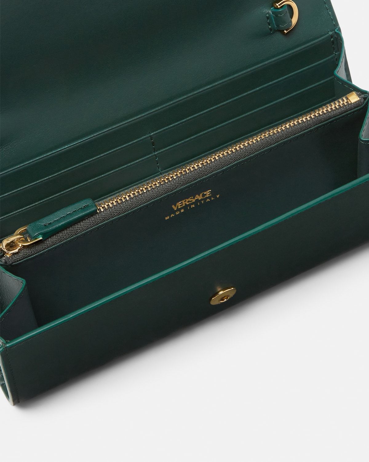  Ví Nữ Versace V Wallet On Chain 'Green' 