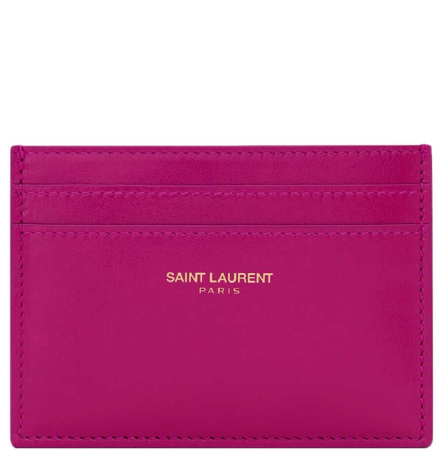  Ví Saint Laurent Paris Card Case 'Dark Fuchsia' 