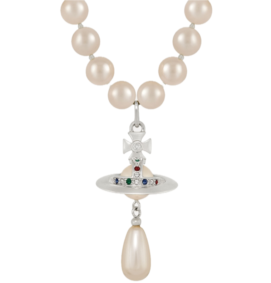  Vòng Cổ Nữ Vivienne Westwood One Row 'Pearl' 