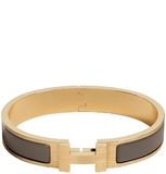  Vòng Tay Nam Hermes Clic HH 'Gris Étain Mat Gold' 