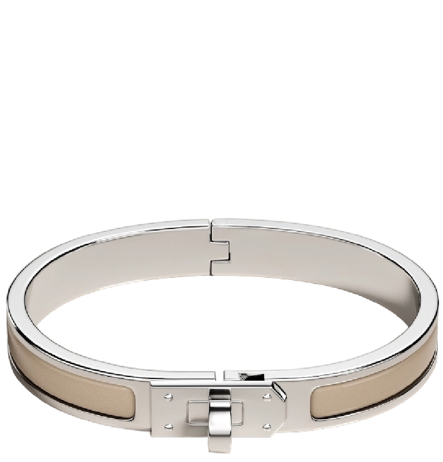  Vòng Tay Nữ Hermes Mini Clic Kelly 'Marron Glacé' 