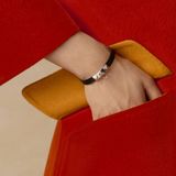  Vòng Tay Nữ Hermes Rivale Mini 'Noir Palladium' 