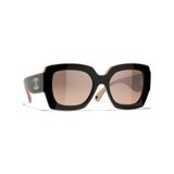  Kính Chanel Sunglasses 'Black' 