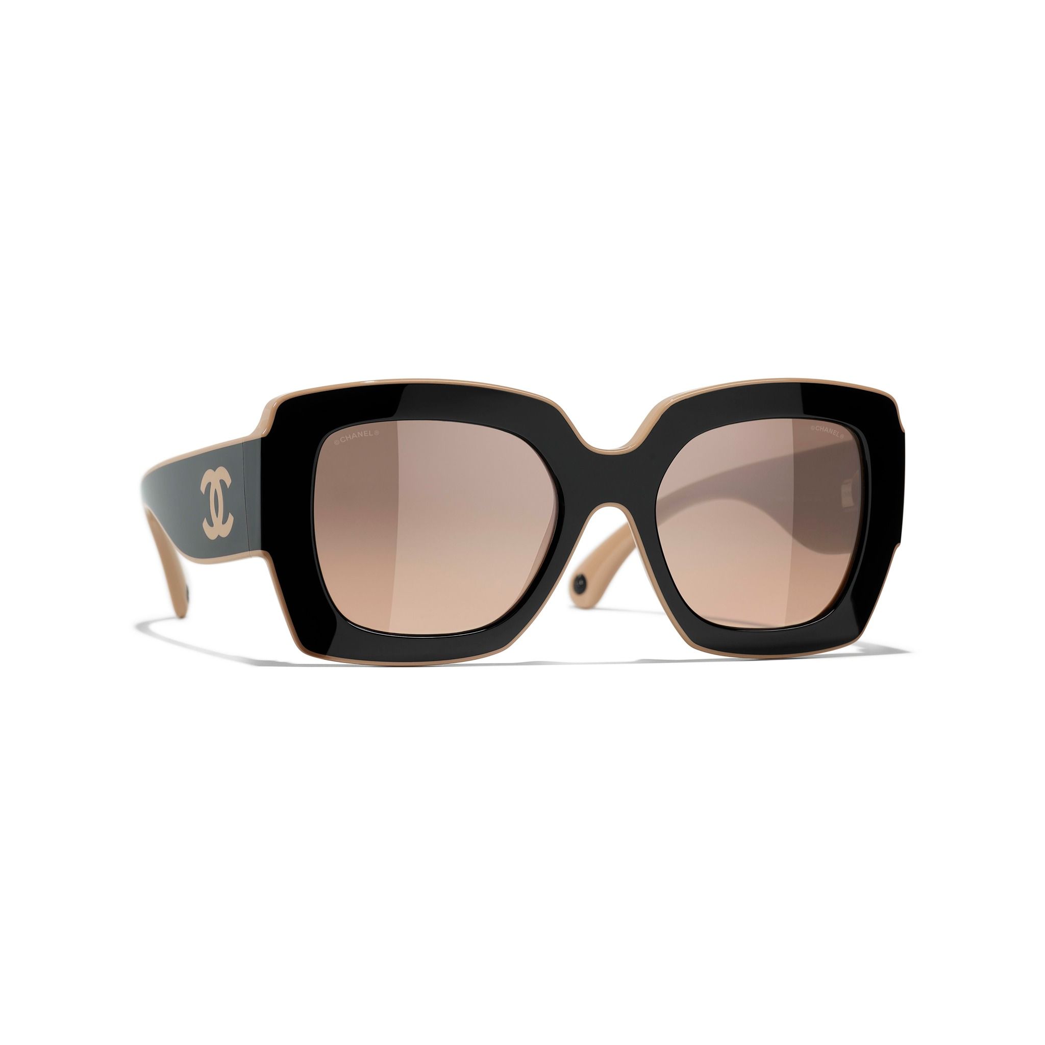  Kính Chanel Sunglasses 'Black' 