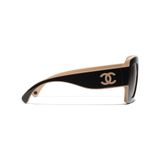  Kính Chanel Sunglasses 'Black' 