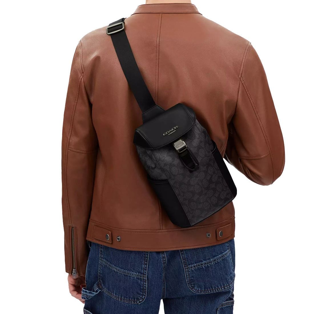  Túi Coach Racer Pack Bag 'Black' 
