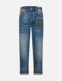  Quần Evisu 2-Tone Inserted Daicock Jeans 'Indigo' 
