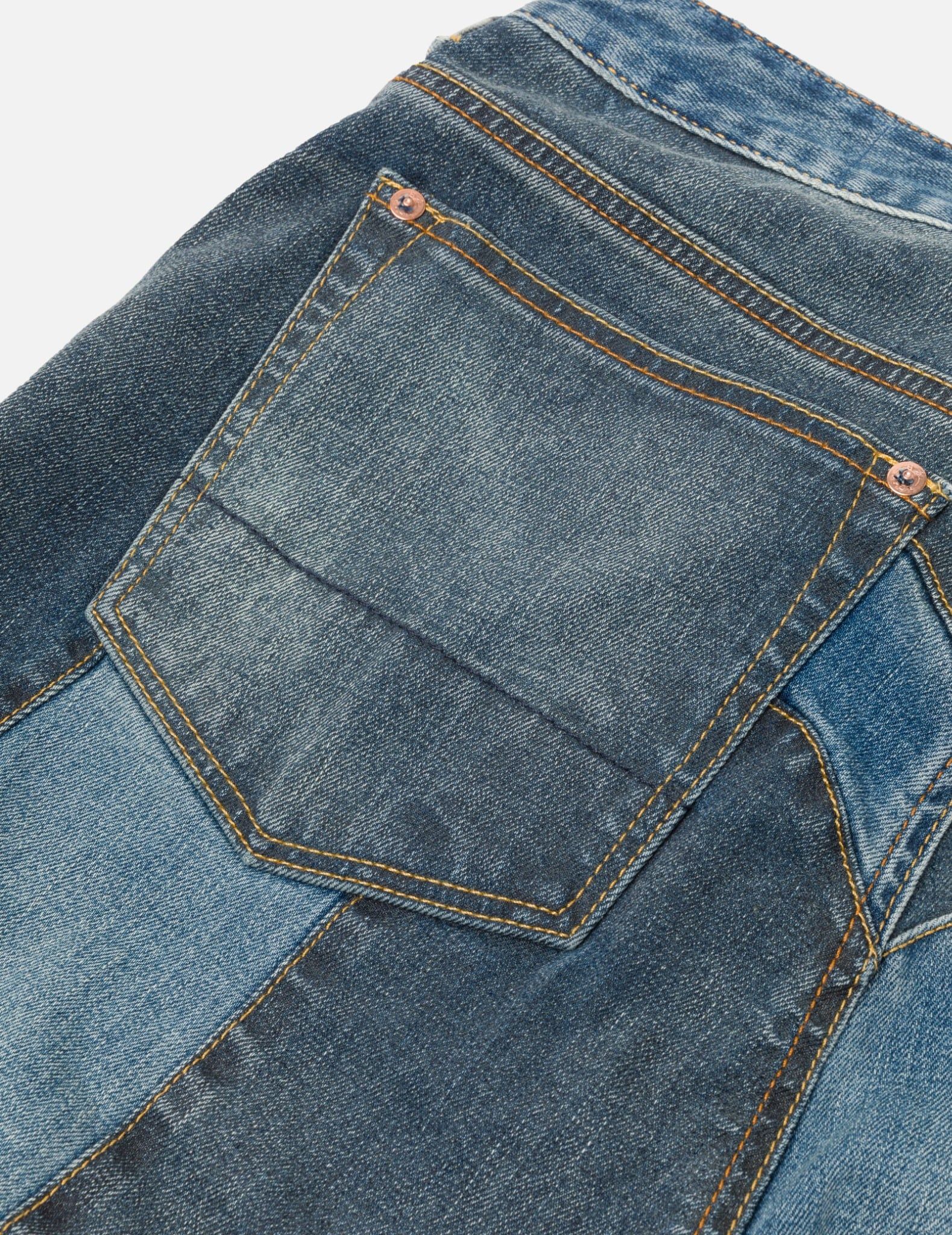  Quần Evisu 2-Tone Inserted Daicock Jeans 'Indigo' 