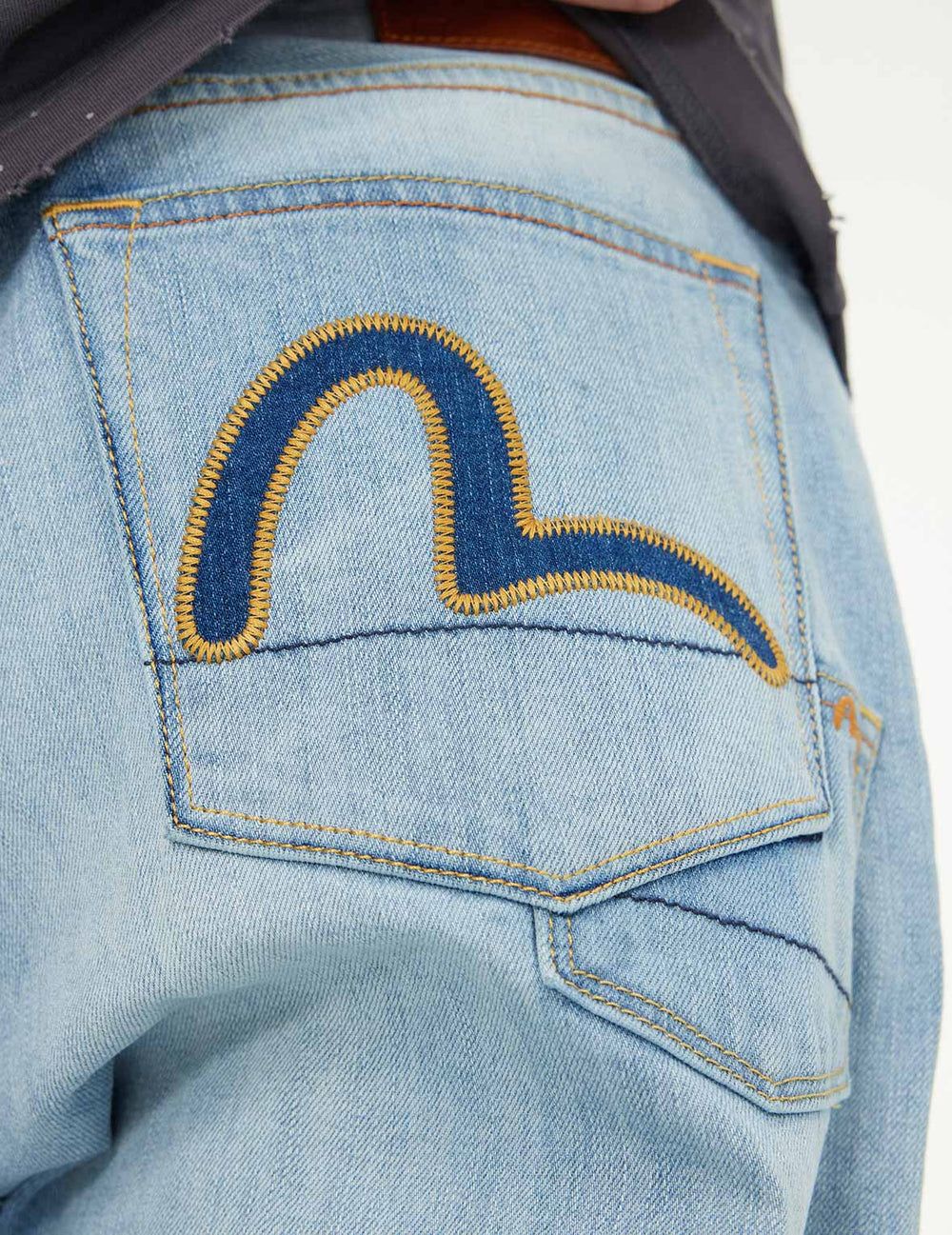  Quần Evisu 7-Pocket Design Washed Jeans 'Indigo' 