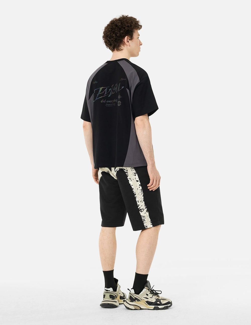 Quần Evisu Artistic Brush Daicock Print 'Black' 